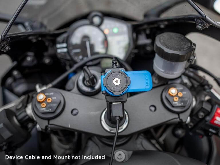 Adaptateur Chargeur USB Quad Lock pour moto