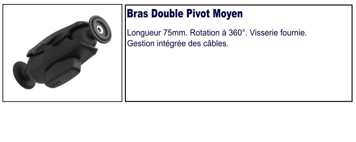 Bras double pivot - Moyen - Quad Lock