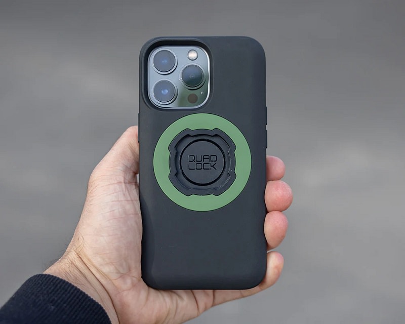 coque Quad Lock MAG iPhone avec anneau vert